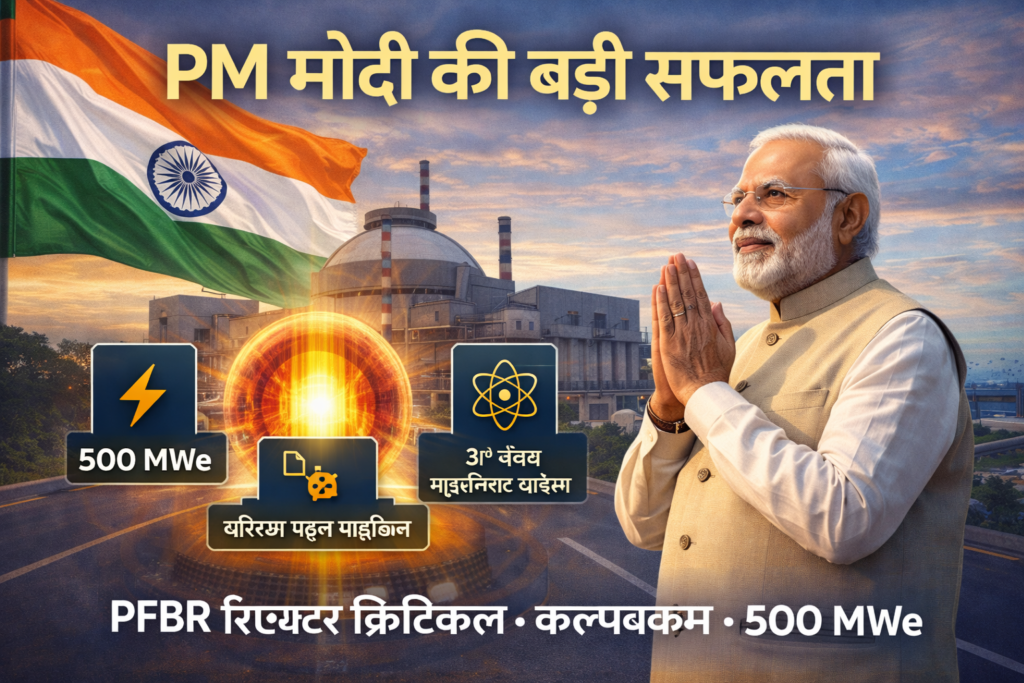 PFBR रिएक्टर सफलता कल्पक्कम – 500 MWe न्यूक्लियर पावर, थोरियम फ्यूल साइकिल और भारत का 3rd स्टेज न्यूक्लियर प्रोग्राम