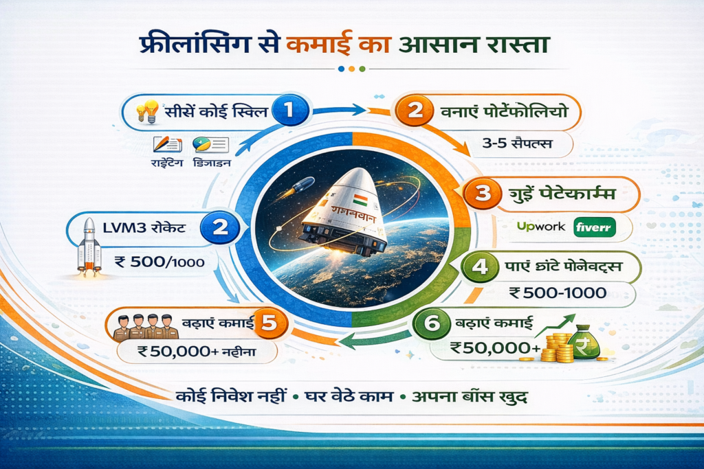 Freelancing in India 2026 - घर बैठे ₹50,000+ प्रति माह कमाएं, बिना निवेश के फ्रीलांसिंग शुरू करें